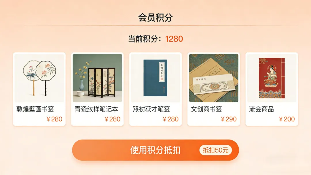 文创商品销售:小程序商城与门票的联动营销