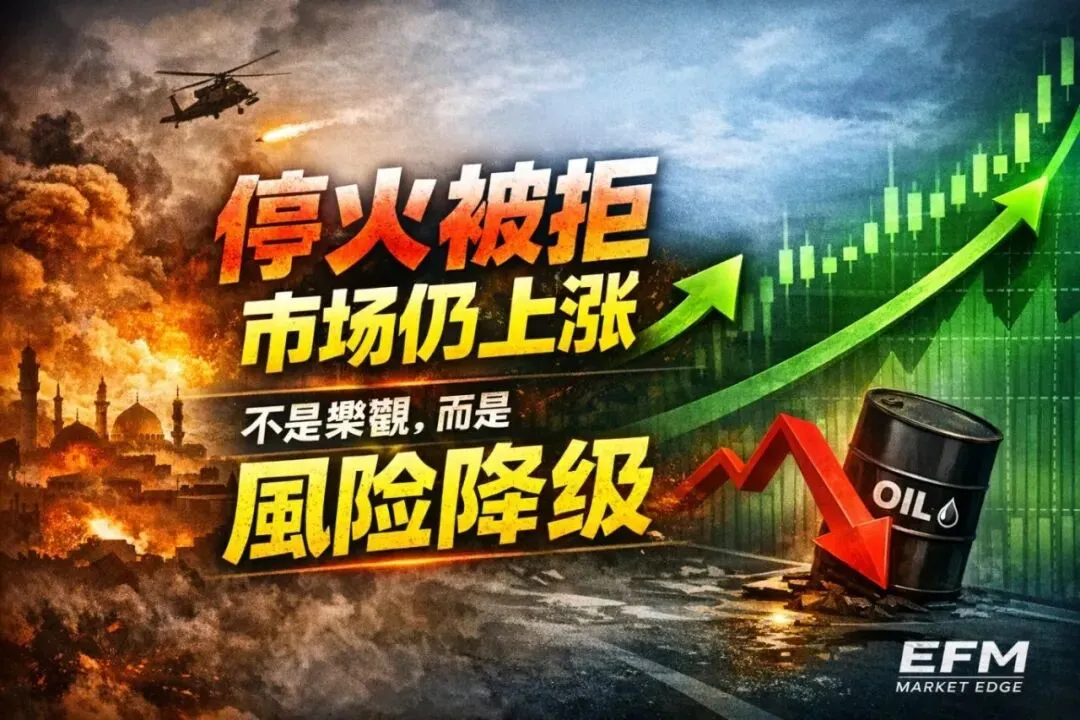 停火被拒,但市場仍上漲:這不是樂觀,而是「風險降級」| 紐西蘭購買力正在被侵蝕 | EFM核心判斷