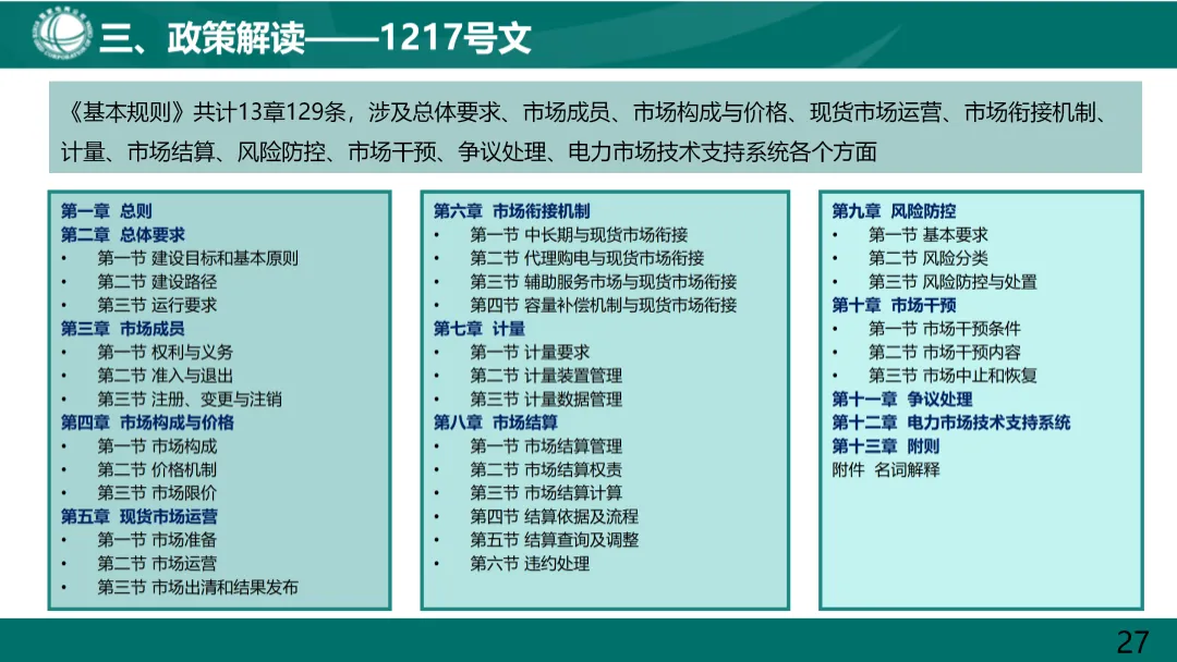 电力现货市场基础知识