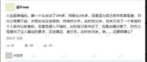 35岁职场男被退货两次: 婚姻市场没人在乎情绪, 只看资产定价
