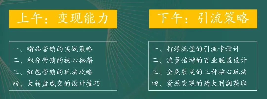 4月18日(周六)双线跨域营销《流量变现》课程通知