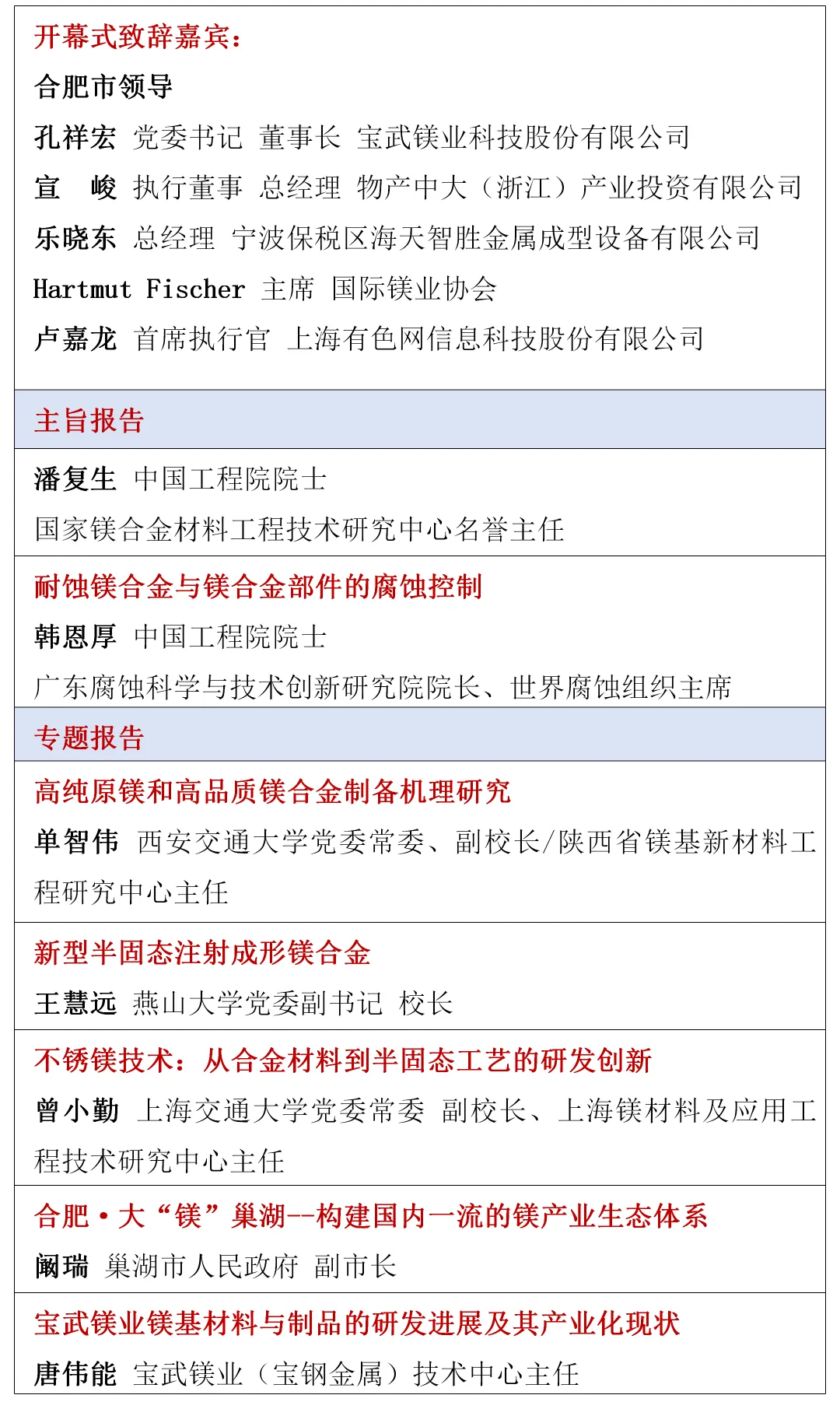 【倒计时4天】“2026镁产业链与镁市场论坛”将在合肥盛大启幕!
