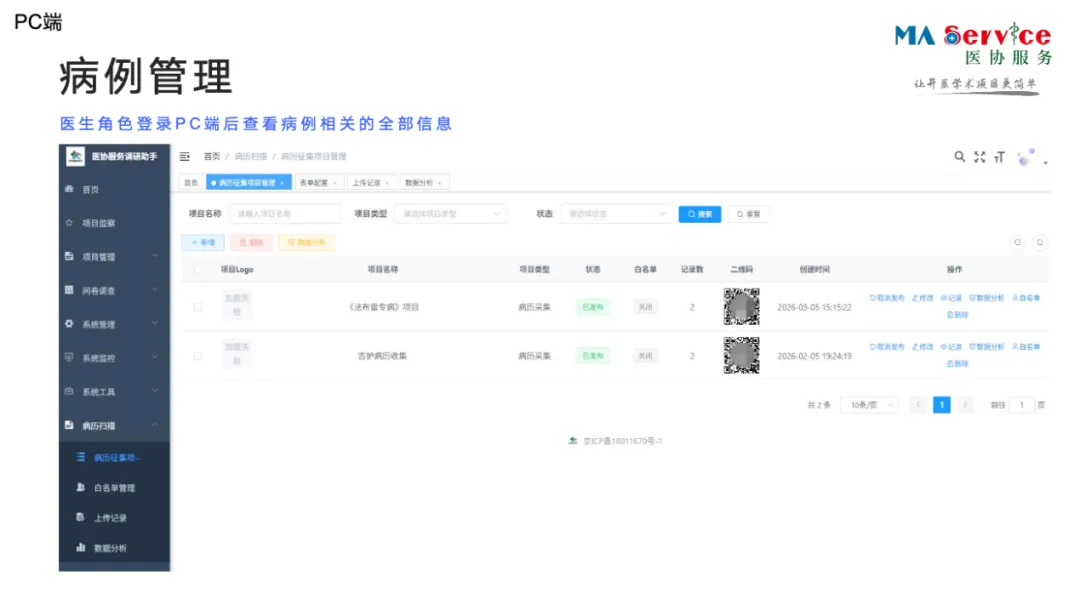 《营销说明书》第46弹——临床病例征集管理应用平台分享