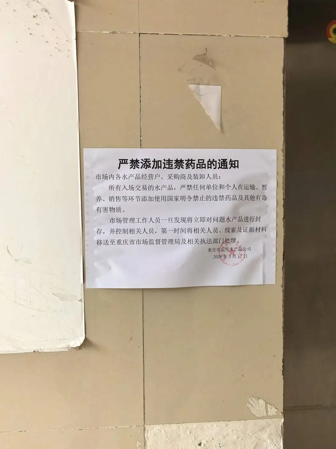 重庆一水产市场被曝“活鱼使用麻醉剂”,最新现场探访:丁香酚检测仪器即将投用,管理方称已加强巡查