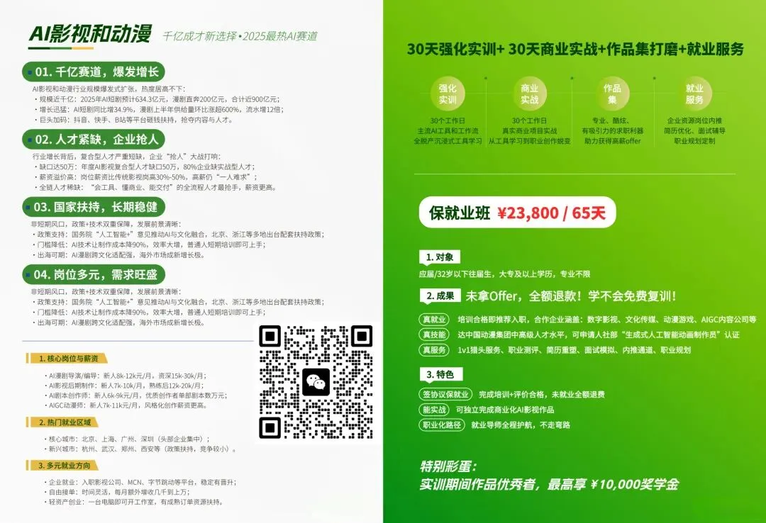 AIGC设计+营销+新媒体保就业班!这波技能值直接拉满!