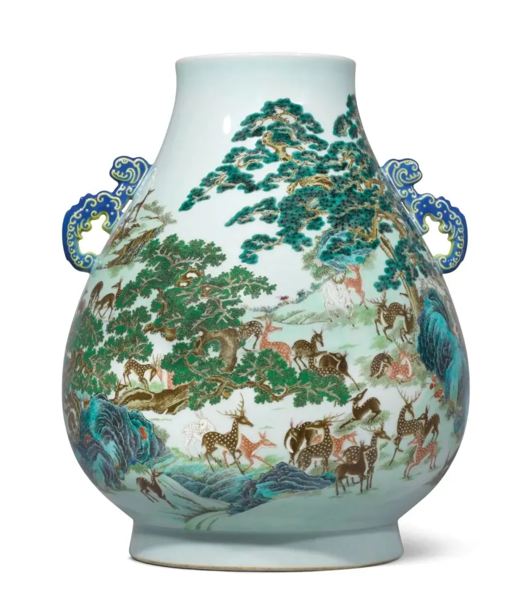 市场孤例的雍正御窑|斗彩缠枝花卉梅瓶RMB 2,100万纽约佳士得领衔