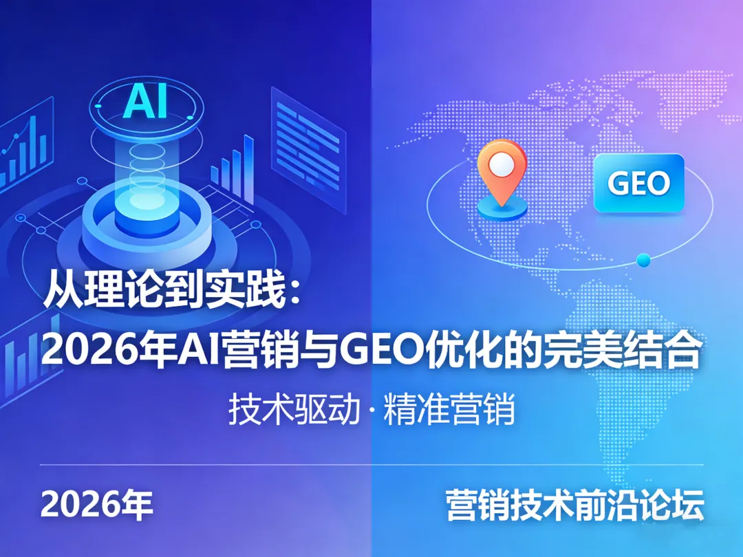 从理论到实践:2026 年 AI 营销与 GEO 优化的完美结合