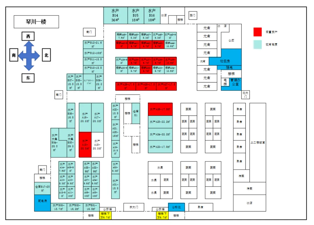 苏州市新福地农产品市场发展有限公司琴川市场水产行业2026年度商铺/摊位续租公告