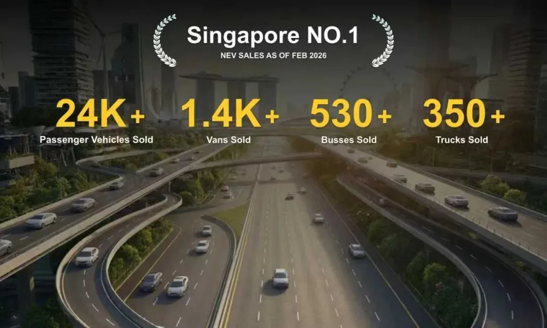 比亚迪纯电小卡在新加坡正式上市,乘商市场双线领跑