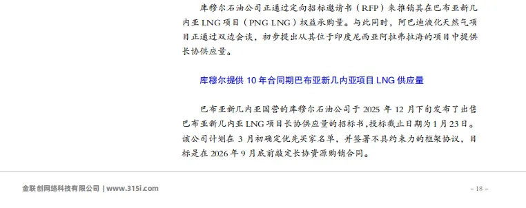 金联创《全球液化天然气市场月报》发布