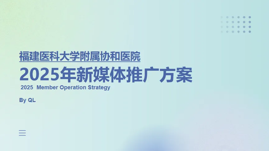 2025某大型医院年度新媒体综合营销推广方案-40P(可下载完整版)