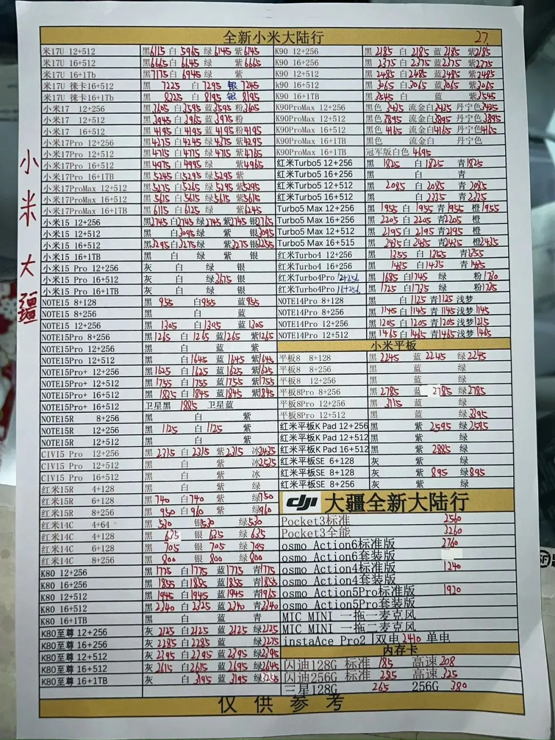 深圳华强北手机市场报价:3月27号