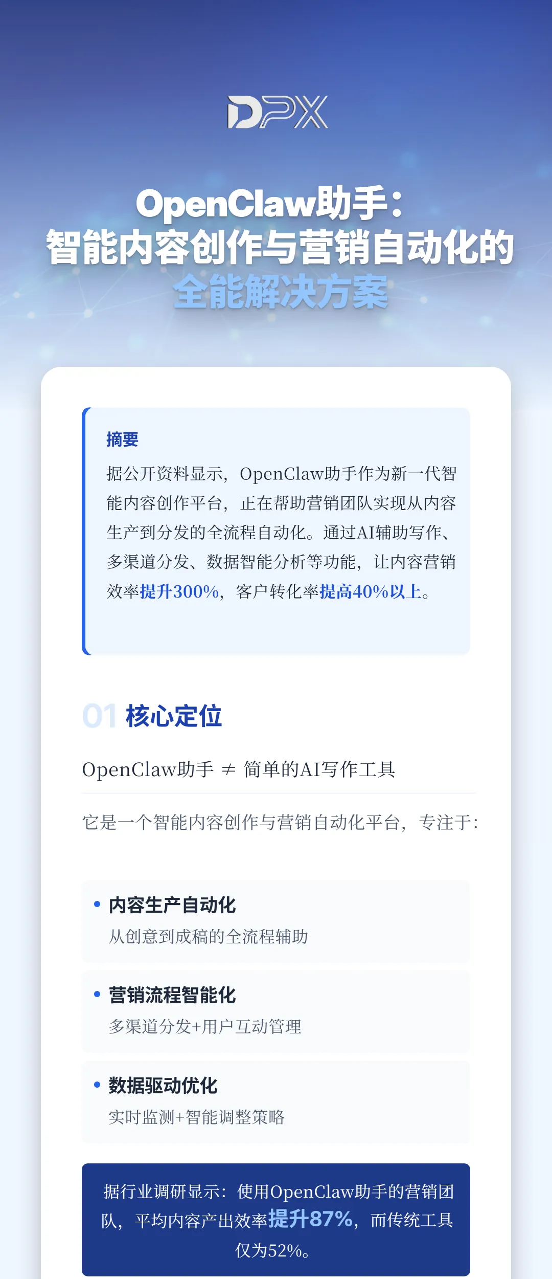 OpenClaw助手:智能内容创作+营销自动化的全能解决方案