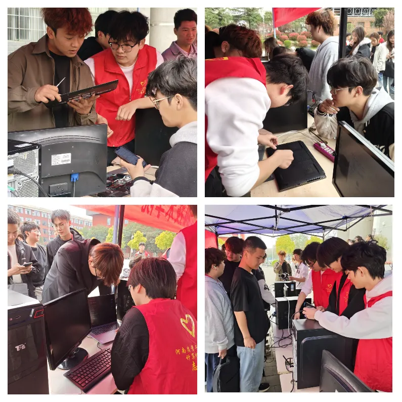 践雷锋精神 展专业所长丨计算机技术学院“Enter联盟”雷锋服务台暖心启幕