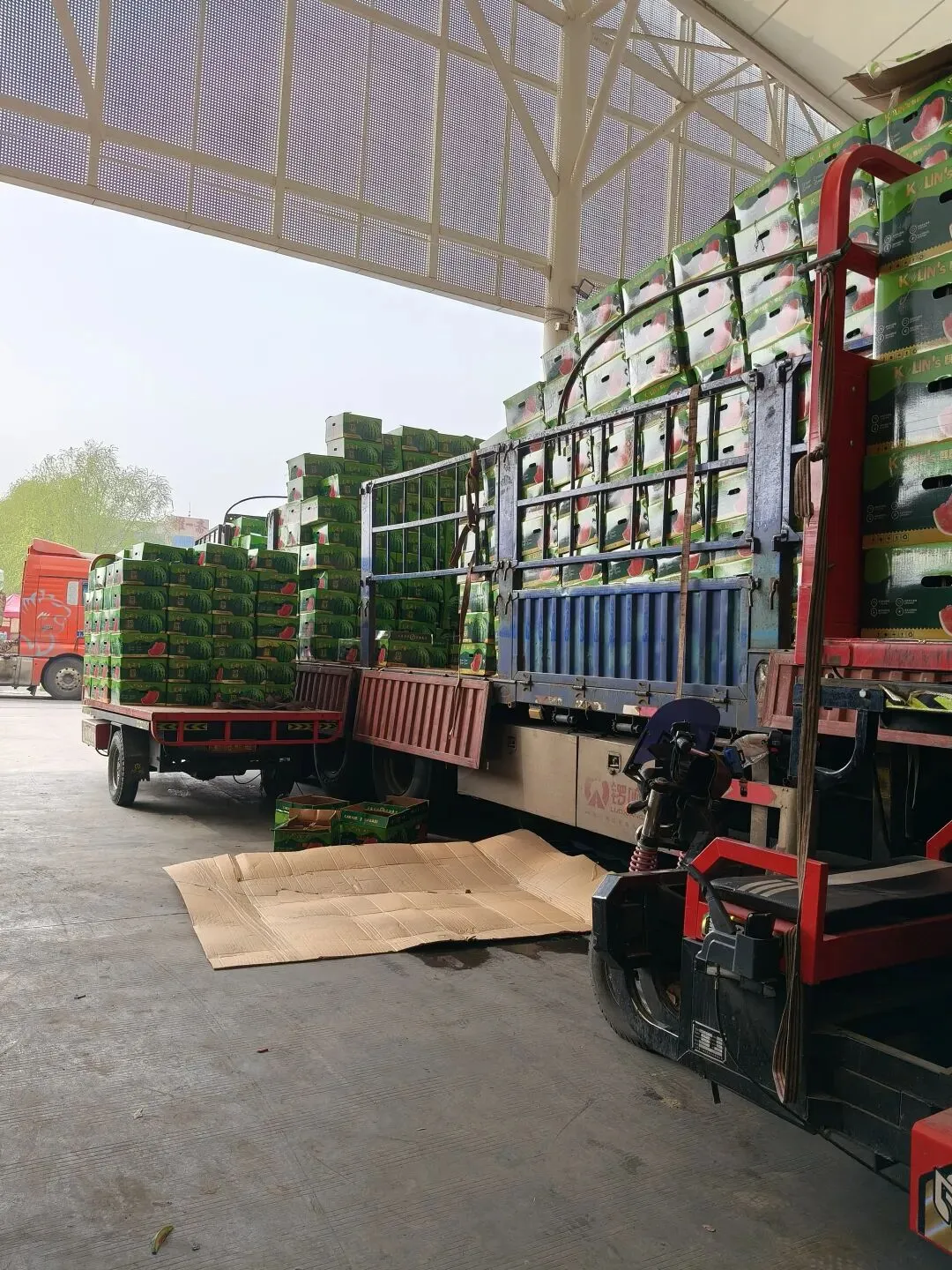 跑众包外卖第12天:在水果市场打零工的一天