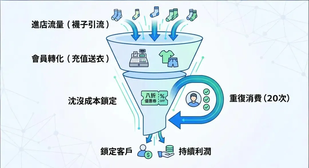别被“衣服免费送,还倒贴现金”的营销神话忽悠了:深度拆解女装店预付锁客套路,带你看透实体店盈利的真实底层逻辑.