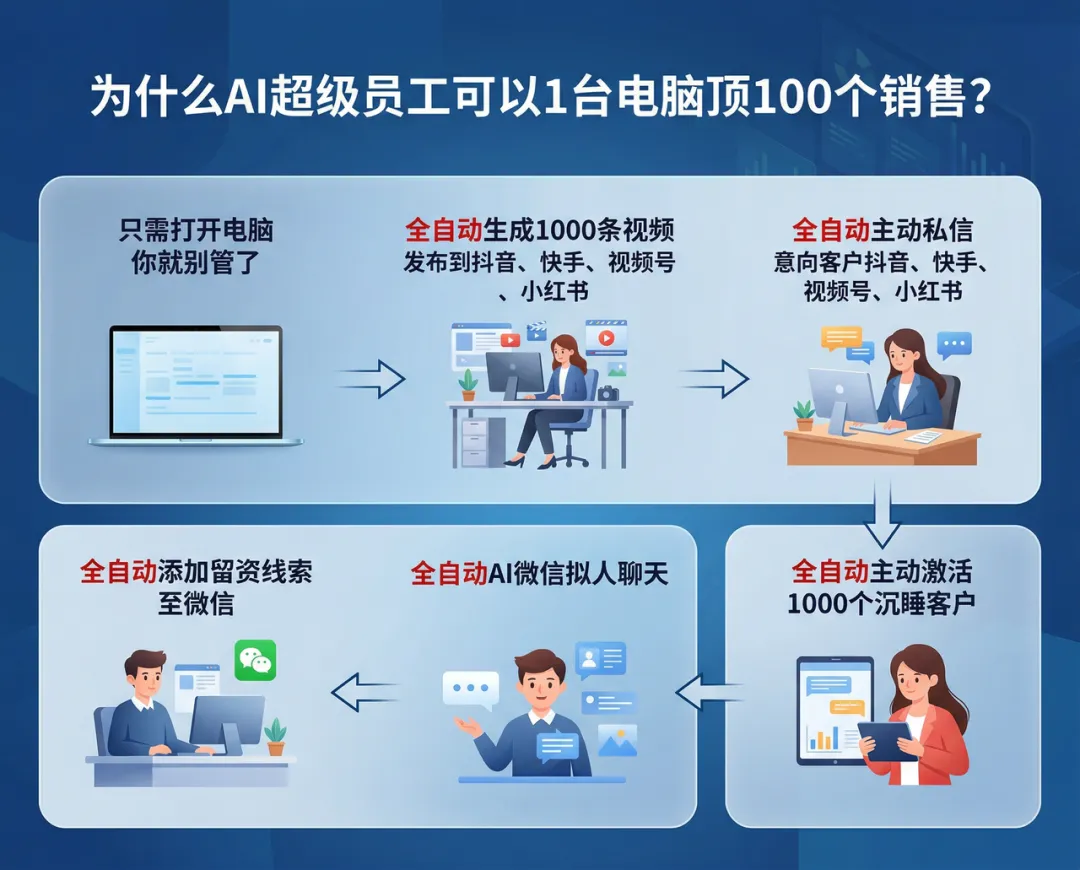 Openclaw同款!AI超级员工:营销自动化的革命性突破!1个AI员工就是1支铁军!