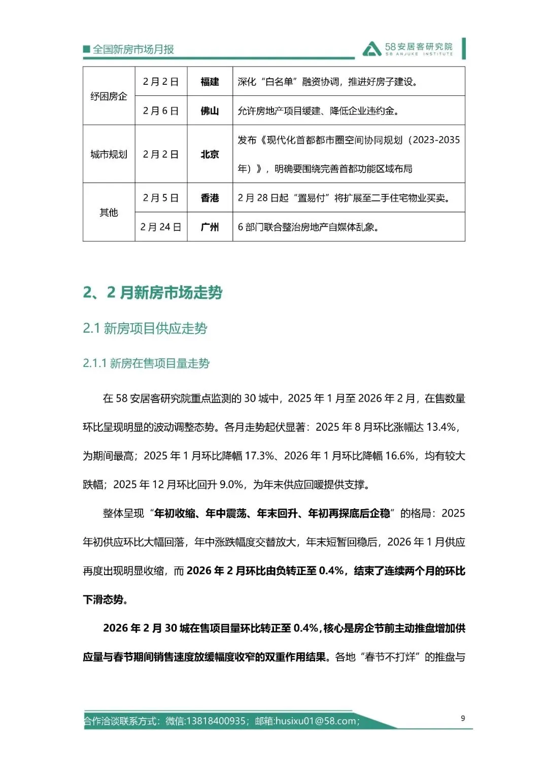 2026年2月全国新房市场报告-31页(附下载)