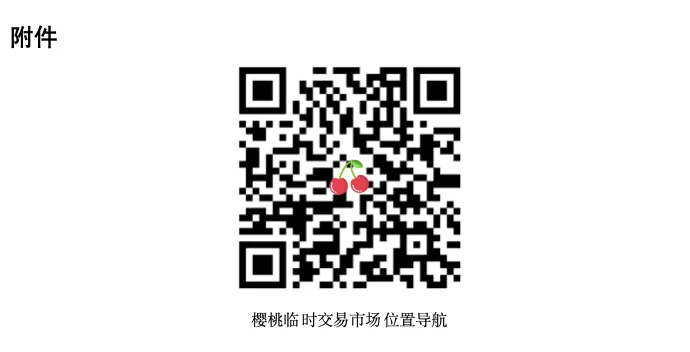 发耳镇人民政府关于设立樱桃临时交易市场的公告