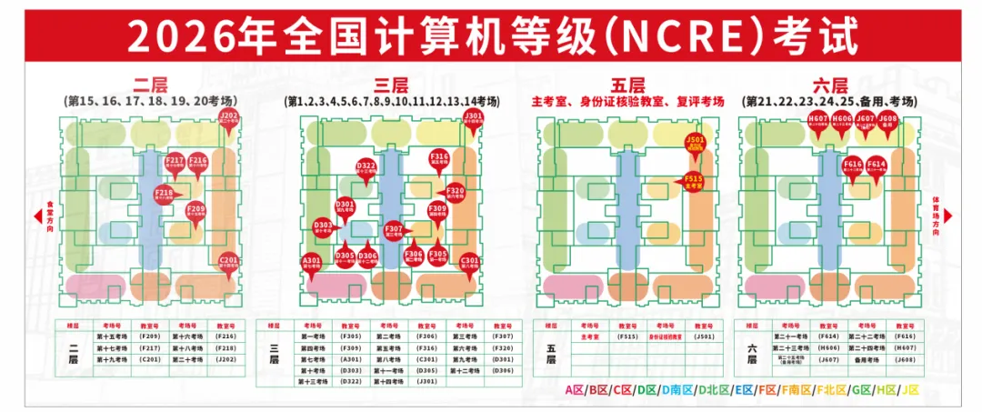 福州软件职业技术学院2026年3月全国计算机 等级考试(NCRE)考生服务指南