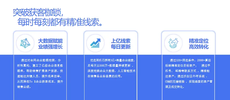 315电销获客难?企业精准大数据,告别盲拨,客户主动找上门!