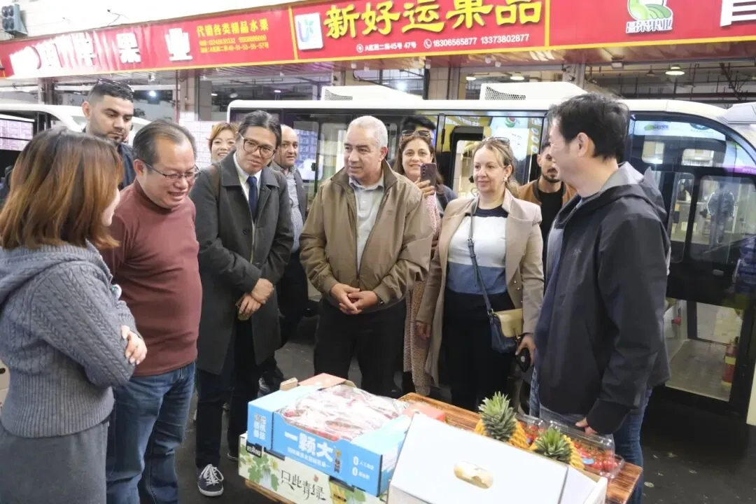 市场动态丨阿尔及利亚Agrolog集团公司考察团一行到华东金华农产品物流中心考察交流