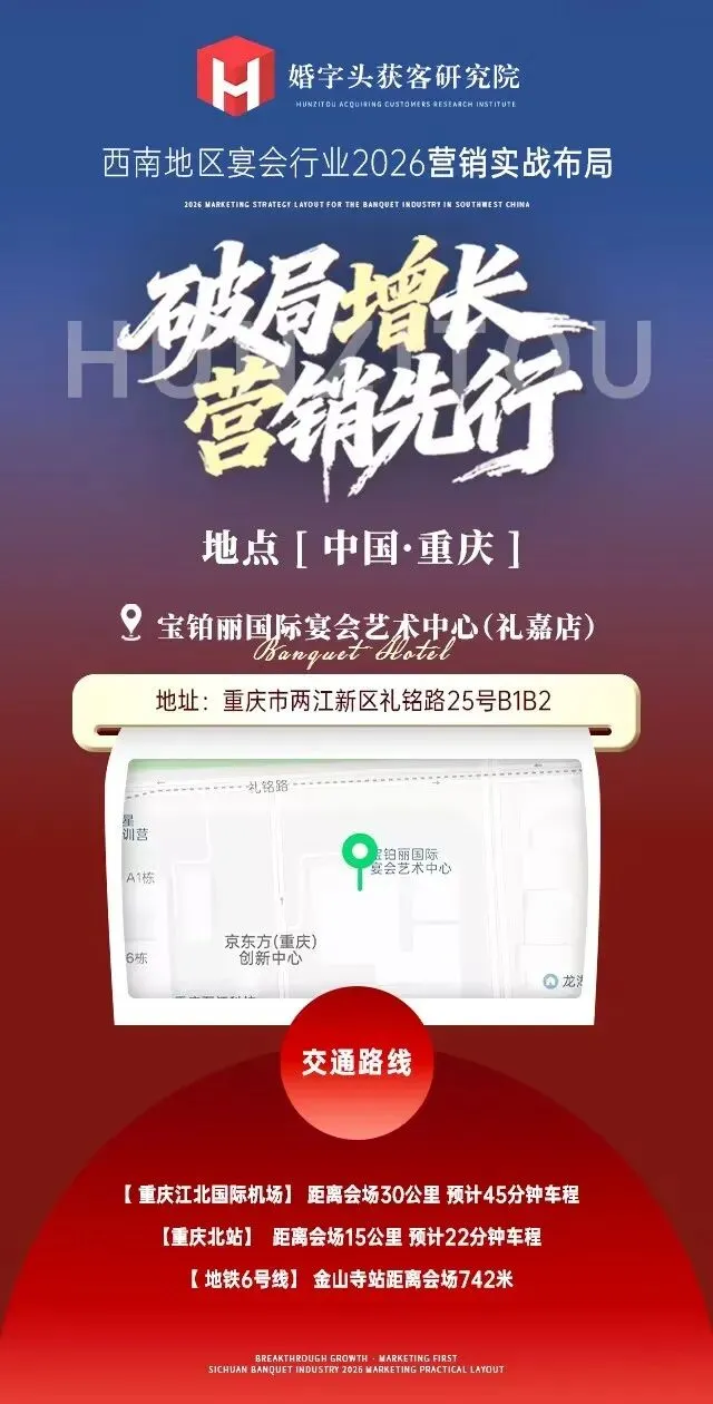 解锁2026西南婚礼堂行业获客密码