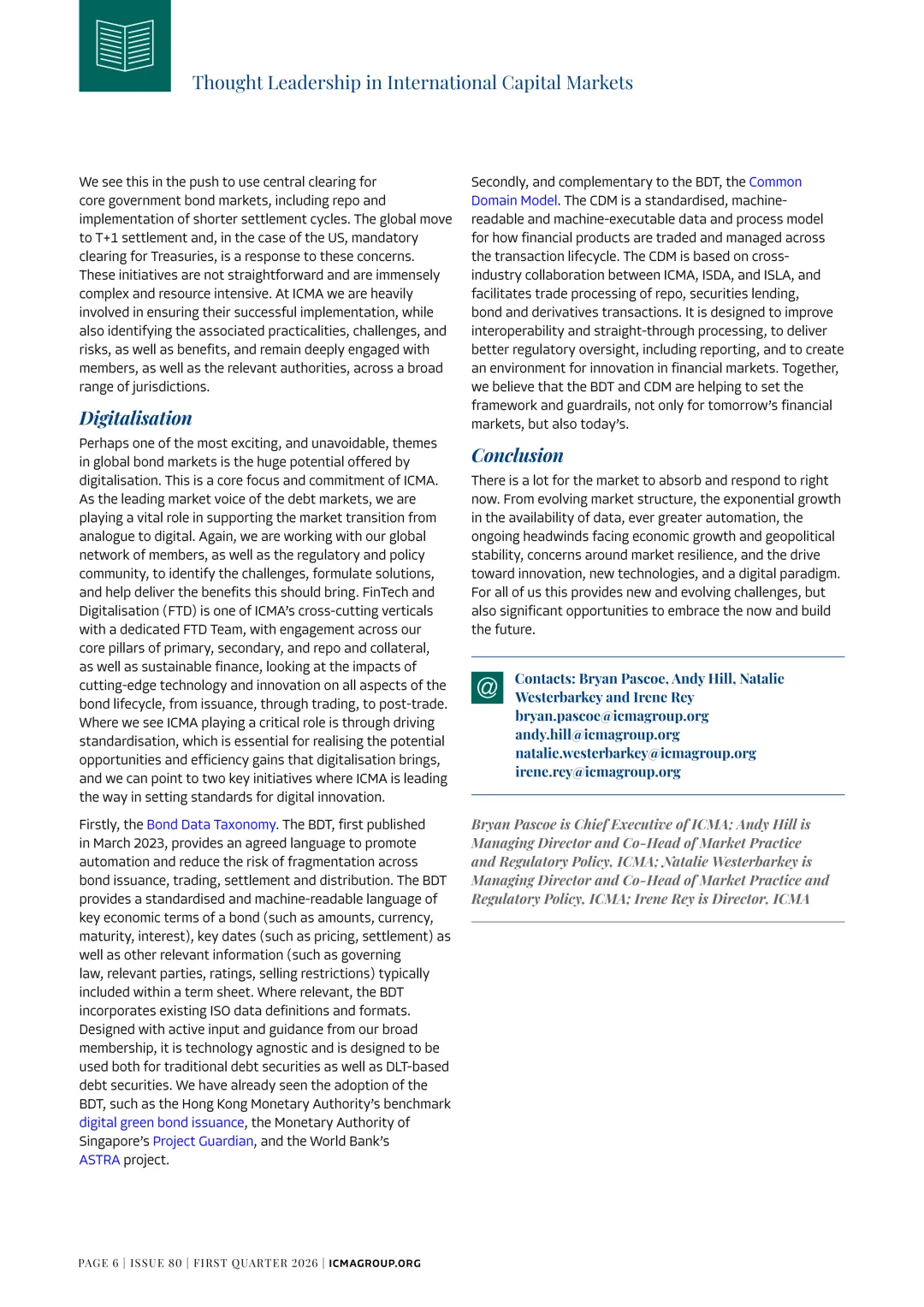 国际资本市场协会ICMA丨债券市场的未来:关键趋势与推动因素
