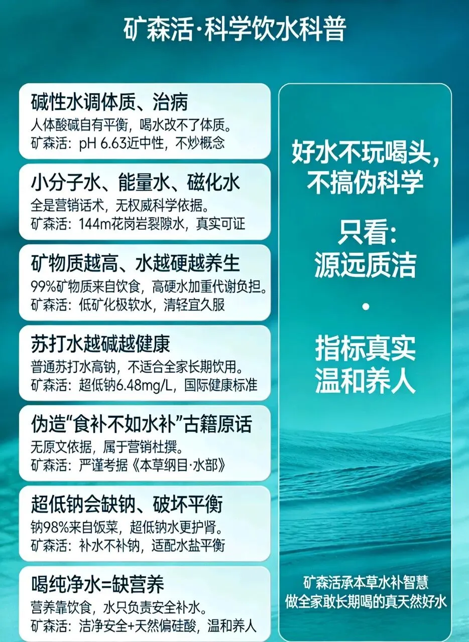 警惕!饮用水营销噱头与伪科学大揭秘