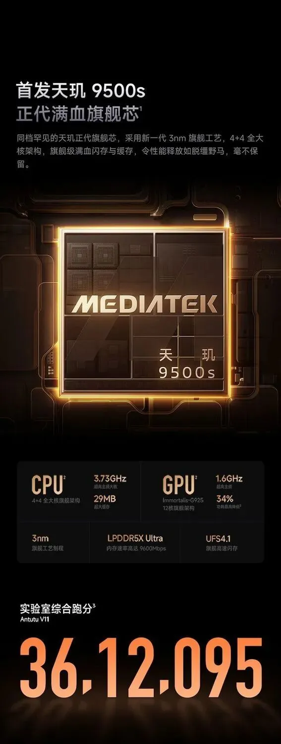 Turbo 5 炸穿中端市场!16GB+1TB 仅 2999 元,9000mAh + 跑分 340 万,太香了