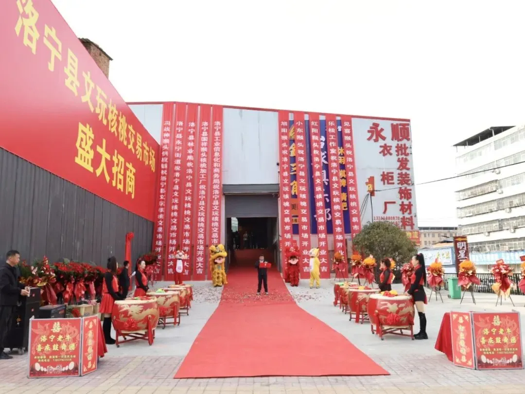 洛宁县文玩核桃交易市场开业