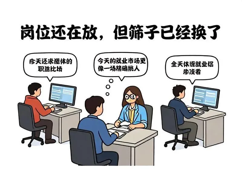 岗位还在放,但筛子已经换了:今天的就业市场更像一场精确挑人,为什么最近越写越想回到生活里