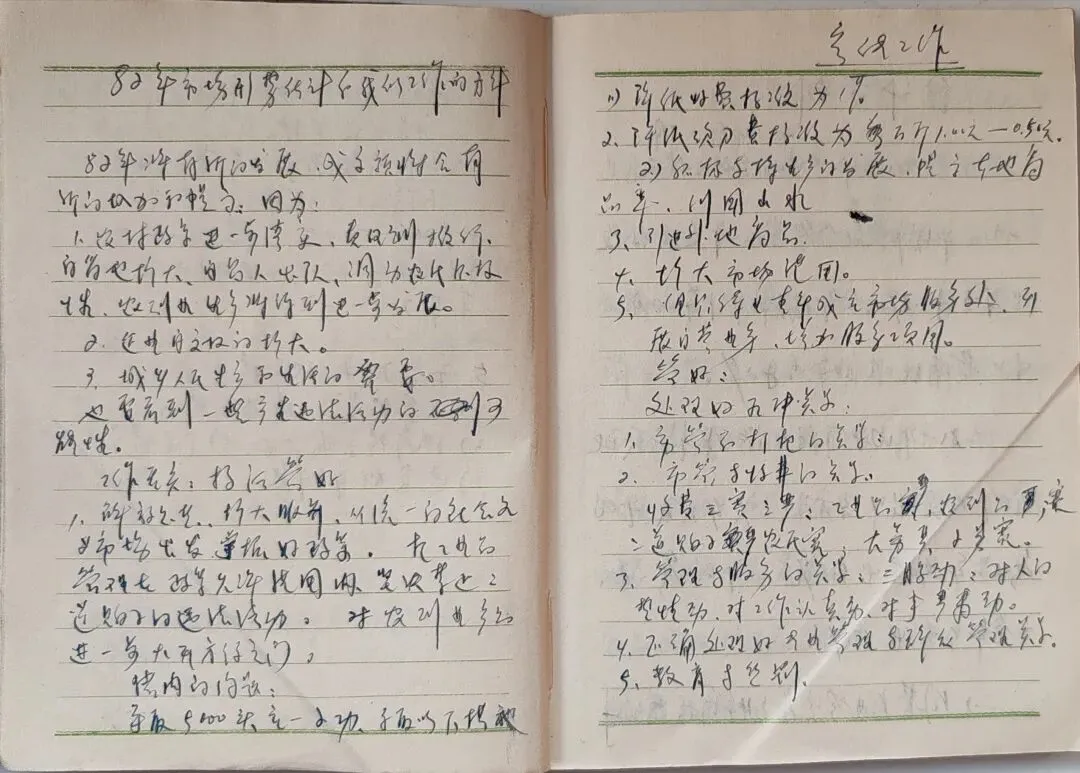 1981年 市场工作座谈会