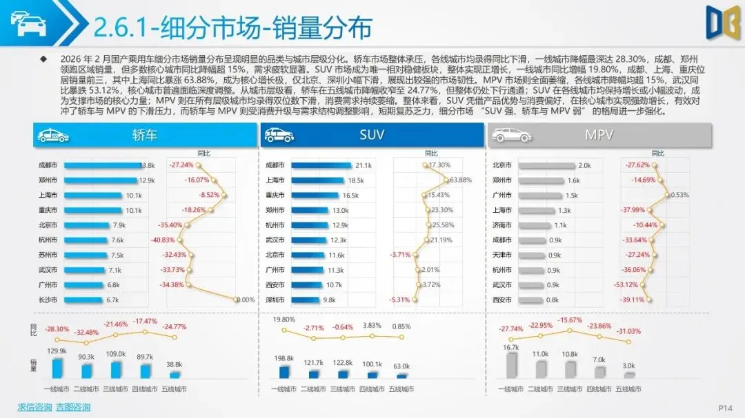 2026年2月汽车市场分析(乘用车、进口、商用车等)市场解读