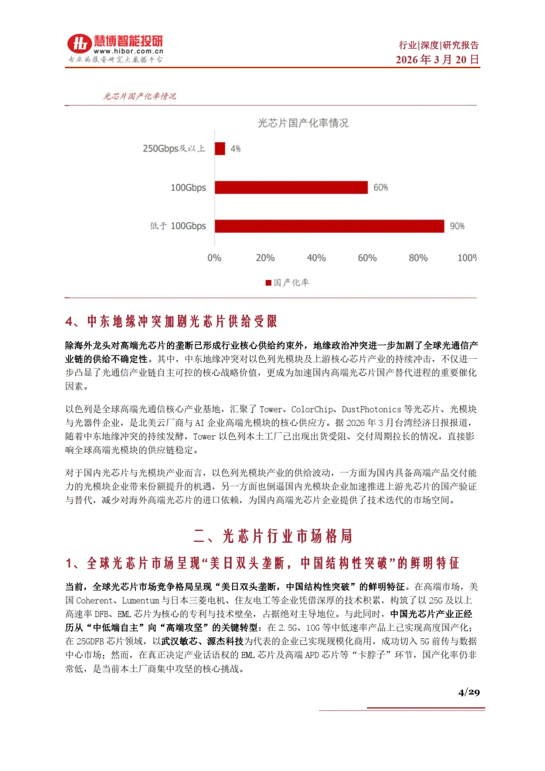 光芯片行业深度:市场格局、发展空间、产业链及相关公司深度梳理-慧博智能投研
