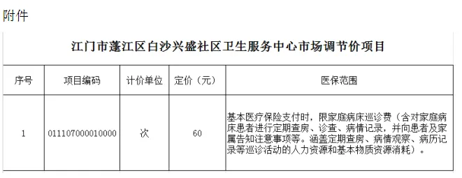 关于市场调节价医疗服务项目“上门服务费”及“美容注射费(水光针沁旖美)”等价格的公示