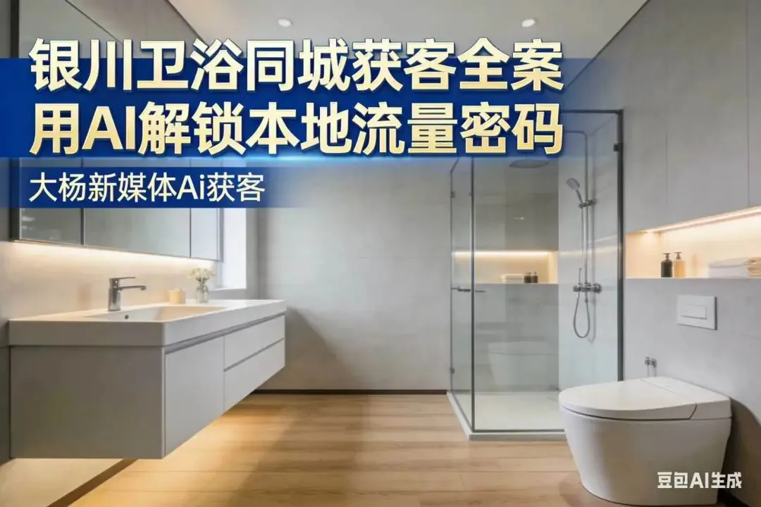 银川卫浴同城获客全案:XXX智能马桶+浴室柜+花洒,用AI解锁本地流量密码