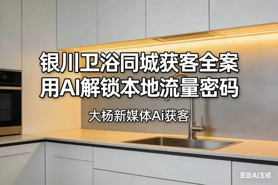 银川卫浴同城获客全案:XXX智能马桶+浴室柜+花洒,用AI解锁本地流量密码