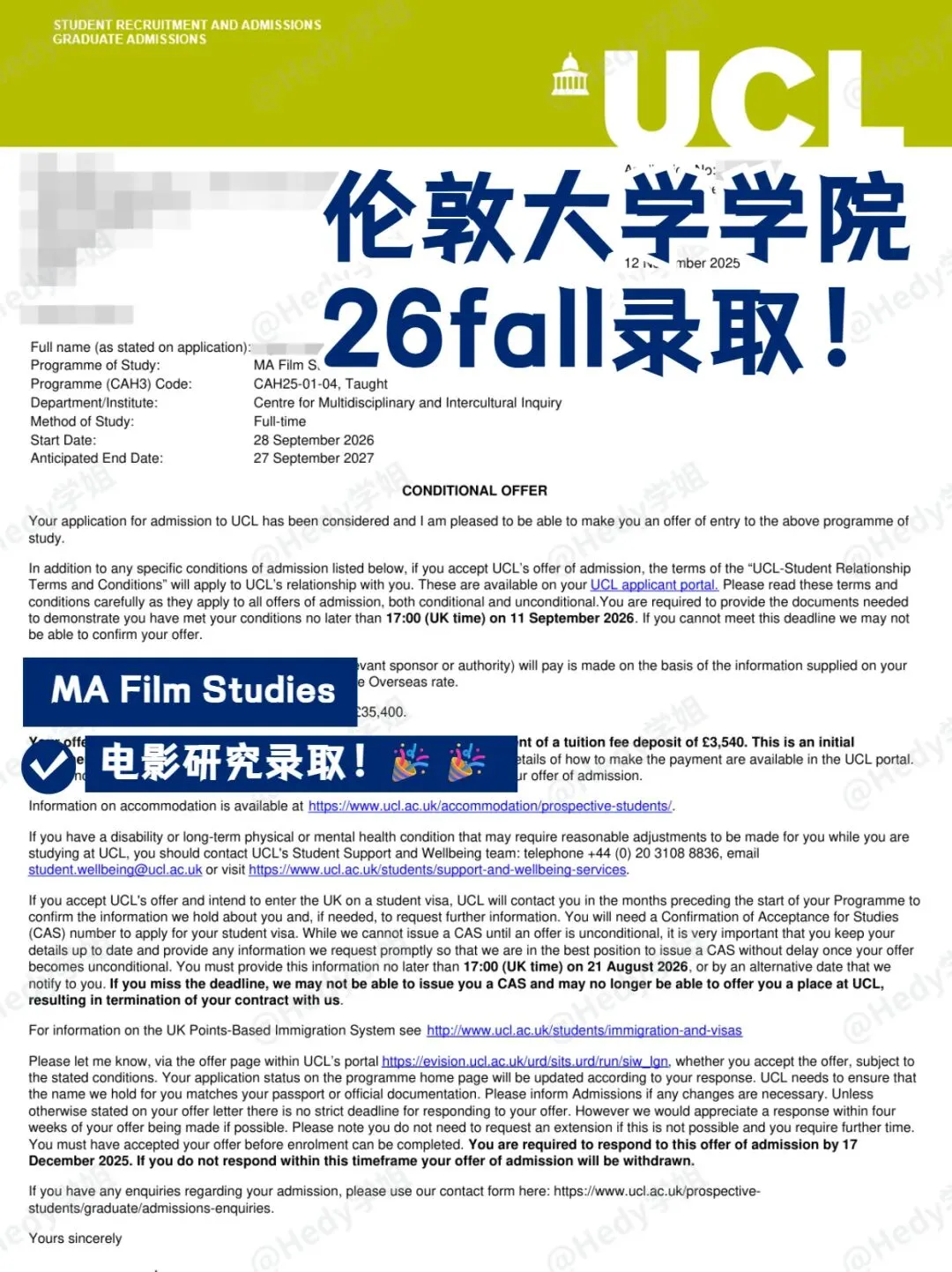 OFFER|澳科市场营销学长GPA2.7,QStop50院校商科offer大丰收!