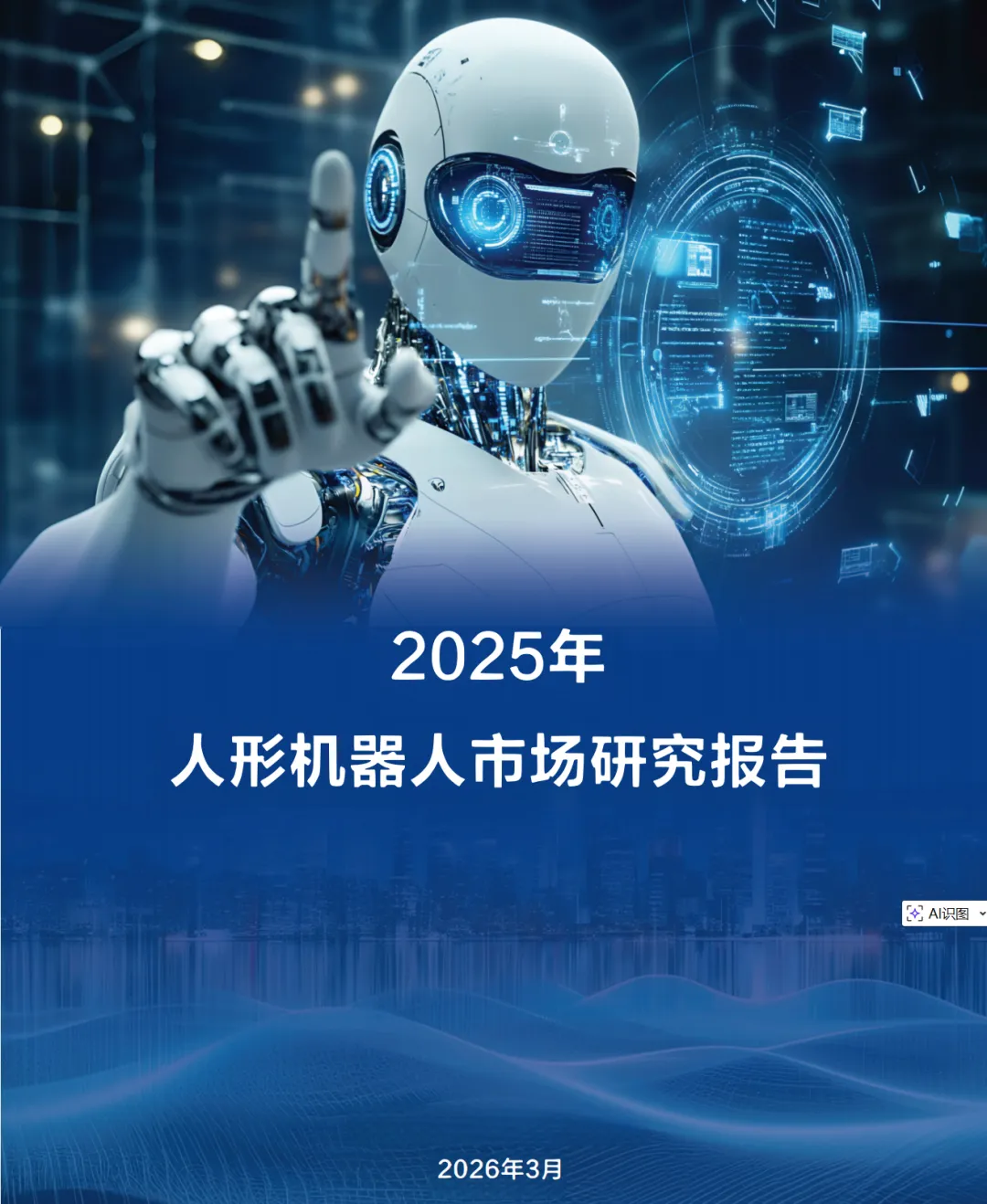2025年人形机器人市场研究报告!