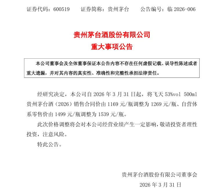 白酒市场“一片哀鸿”时贵州茅台的涨价逻辑!
