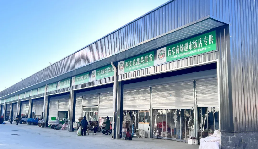 4座新建大棚投用,西城便民市场更便民!