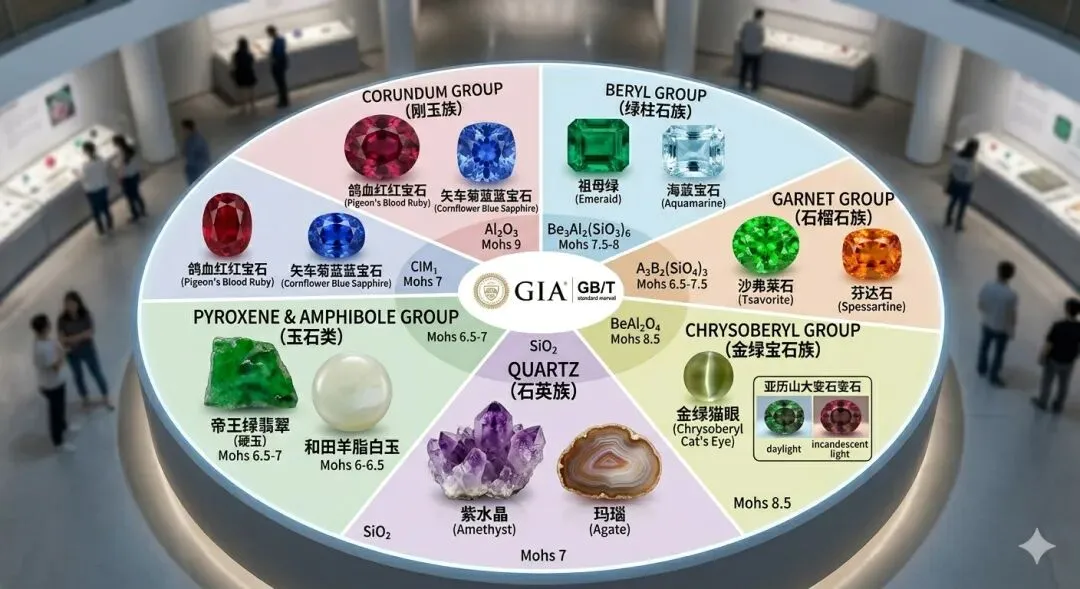 全球宝石权威分类体系、光学美学及市场价值科学研究报告