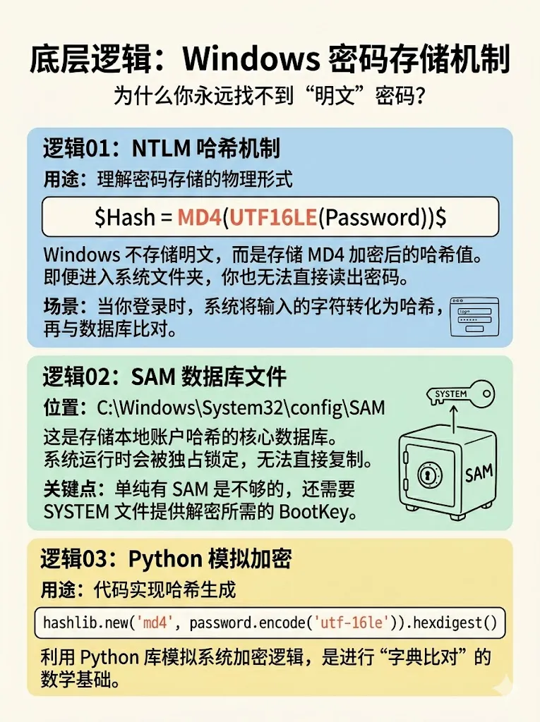 Python技巧:找回Windows开机密码(仅限合法授权)