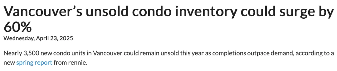 【史诗级断崖】大温楼花市场崩盘!销量暴跌 98%,3500 套新房滞销,开发商集体求救