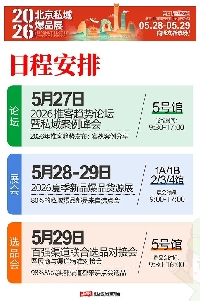 5 月 28 向北方抢市场,公布第 31 届沸点会暨新电商展活动亮点与展馆布局