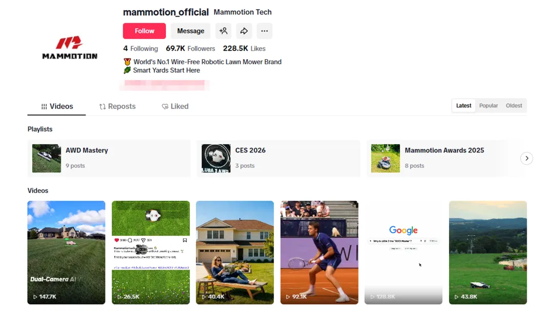 海外红人营销|大疆前高管出海卖“割草机器人”,做到全球第一!