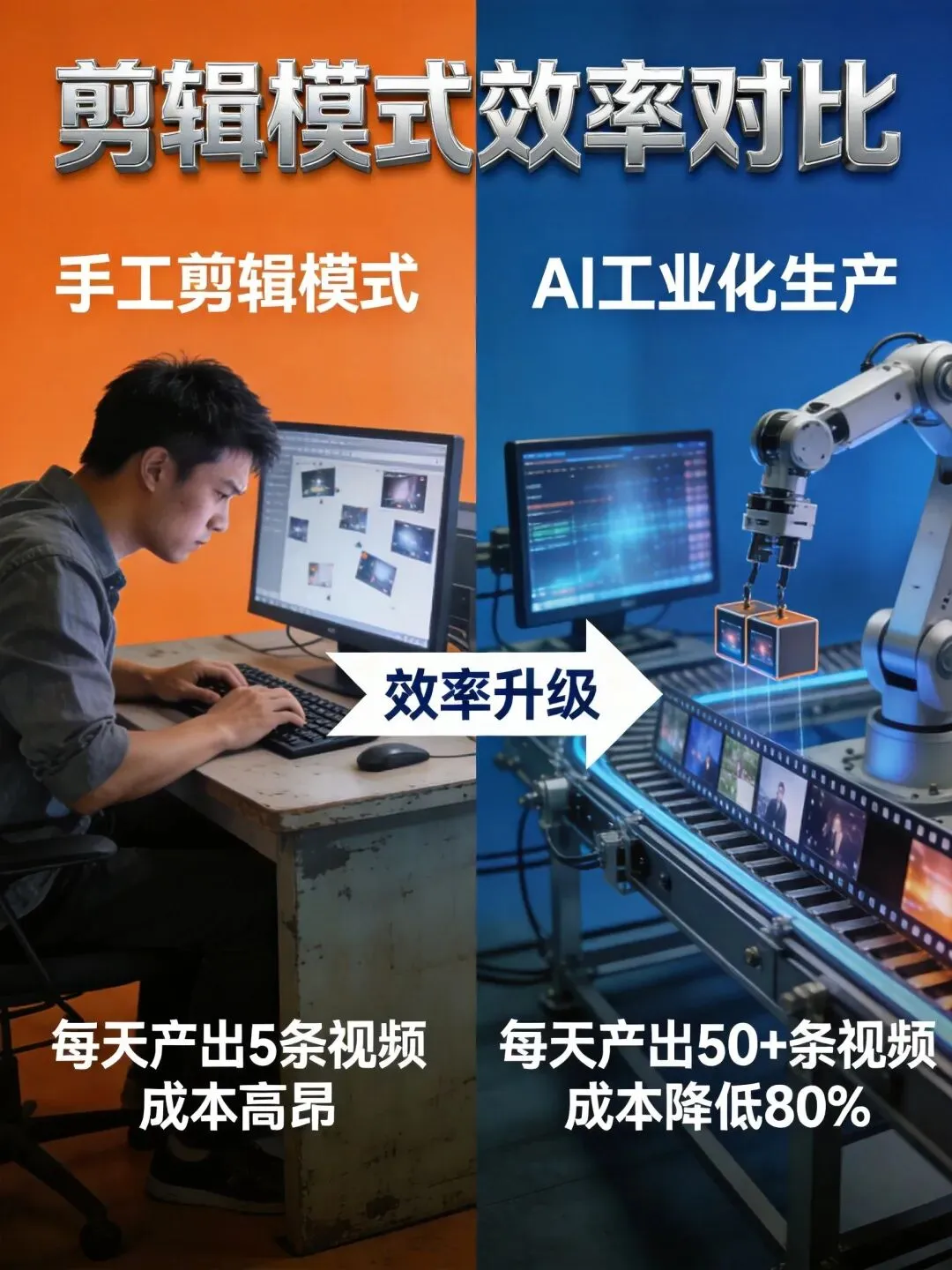 别再被低效剪辑拖死:矩阵营销的真正壁垒,是 AI 内容工业化