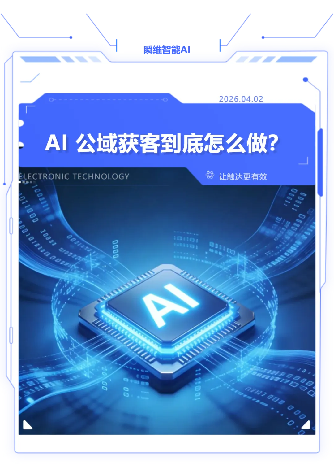 AI 公域获客到底怎么做?一文看懂瞬维的智能获客逻辑