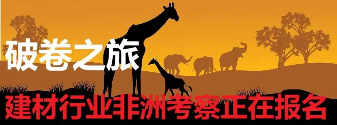 破卷之旅!非洲建材市场考察正在报名中